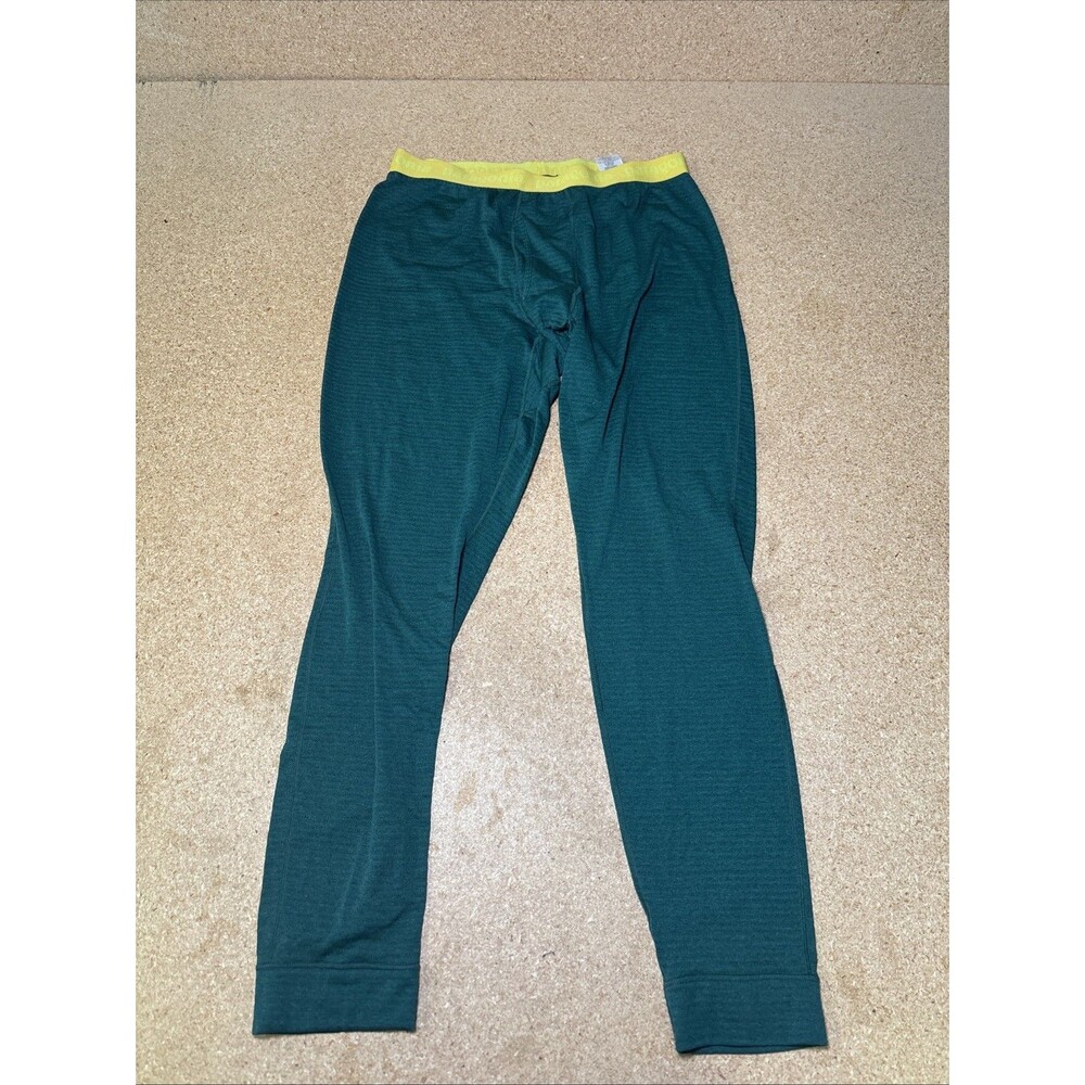 Patagonia Capilene Thermal Weight Bottoms Mens L Green Polartec Baselayer B3